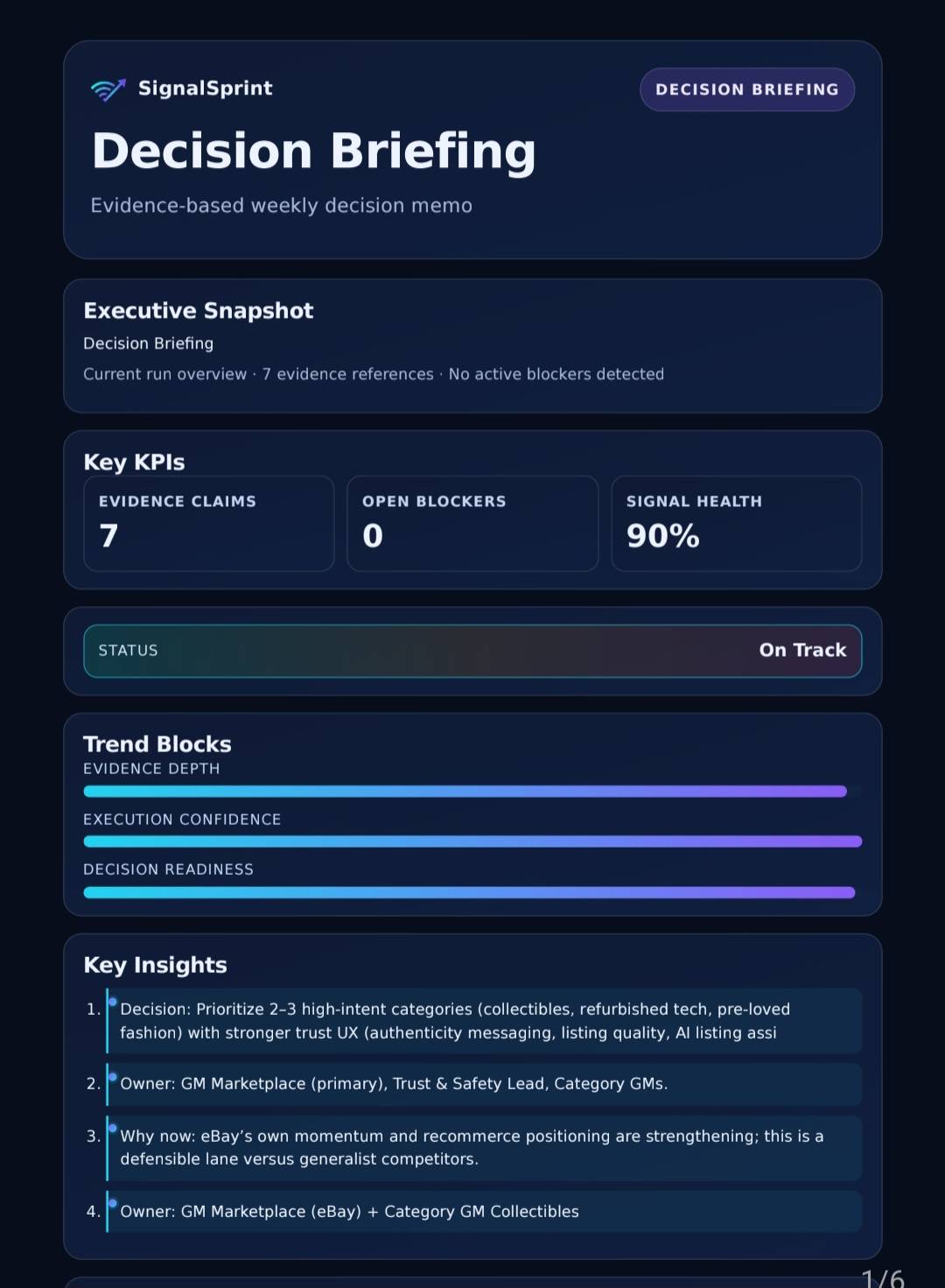 Screenshot of briefing header (original PDF)